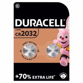CR2032 3V Duracell Lithium batteri 2 pak